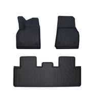 Tesla Model Y 2019 Sonrasi ile Uyumlu Carbon Desenli Ultra Premium Havuzlu Oto Paspas (Çok Renkli)