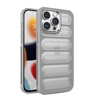 iPhone 15 Pro Max Kılıf Airmax Silikon Kapak - Titan Gri