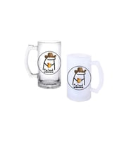 Ghostbastır Design Kovboy Kulplu Bira Bardağı Buzlu veya Şeffaf Seçenekli 0146