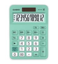 CASIO MX-12B-GN 12 HANE MASAÜSTÜ HESAP MAKİNESİ - YEŞİL