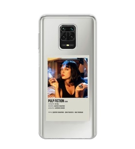 Redmi Note 9 Pro/Note 9S Uyumlu Pulp Fiction Minimalist Poster Desenli Şeffaf Telefon Kılıfı
