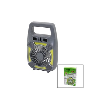2İN1=MİNİ FAN - FENER USB ŞARJ 2 KADEME HIZ LAMBA=4 FONKSİYON - 10W SU GEÇİRMEZ TAŞIMA KULP MİNİ VANTİLATÖR GS-265 (5680)