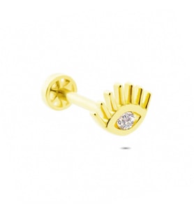 Glorria Altın Göz Tragus Piercing