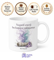 Aura Temizleyici Tütsü Sevenlere Şifalı Enerji Kupası Hediye Baskılı Bardak