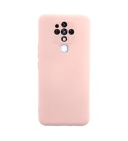 Tecno Camon 16 Kılıf Nano İçi Kadife Silikon - Pudra
