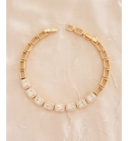 Xupıng Zirkon Taşlı Gold Baget Bileklik
