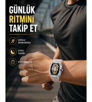 Uzun Pil Ömürlü Akıllı Saat Spor ve Günlük Kullanım Yeni Nesil