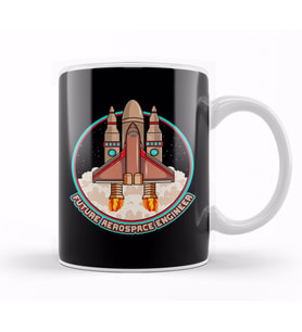 Future Aerospace Engineer Spaceship Launch Kupa Bardak Porselen