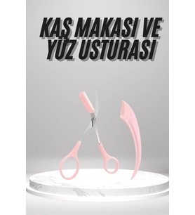2'li Kaş Bakım Seti Taraklı Kaş Makası Ve Kaş bakım aparatısı Kaş Şekillendirici