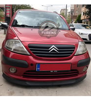 Citroen C3 2003-2010 Uyumlu H lip Esnek Ön Lip 2 Parça Karlık Ön Ek Tampon Altı Dil