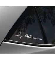 A1 Yan Cam Sticker Oto Kapı Çıkartma Tuning oto 20 cm x 7 cm yazı 20