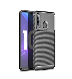Honor 20 Lite Kılıf Esnek Soft Karbon Tasarım Legion Serisi (Siyah)