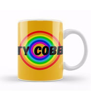 Ty Cobb   Baseball Lovers Gifts vintage Retro Rainbow Kupa Bardak Porselen