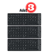MN6 MF01 Türkçe F Klavye Sticker/Kaliteli PVC-3 Adet/Türkçe F Klavye Etiketi