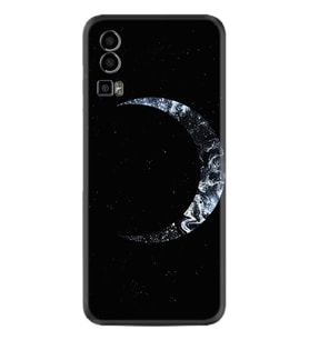 General Mobile GM 23 Kılıf Silikon Desen Özel Seri Yalnız Ay 1744