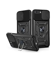 Coverzone iPhone 8 Plus ?le Uyumlu PhoenixShield S�rg�l� Sistem Kamera Korumal? Kapak Tam Koruma Manyetik Vega Kapak Siyah