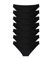 Mulvxbrf Brf02 7 Adet Süper Eko Set Likralı Kadın Slip Külot Siyah (Mulvix)