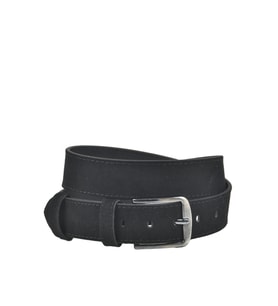 DeepSEA Erkek  4 cm Eninde Süet Kemer Suni Süet Spor Kemer 2402643 (Siyah)