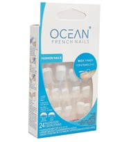 Ocean Takma Tırnak 190-A 24 lü Beyaz Tırnak + Beyaz French