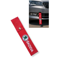 Skoda Araçlar İçin Kırmızı Tampon Çeki İpi  Sportif Görünüm ve Kolay Montaj