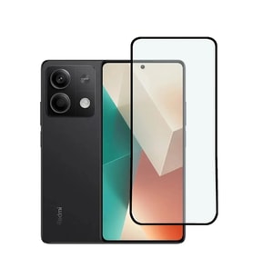Logis Redmi 13  Antistatik 5D Tam Kaplayan Ekran Koruyucu Cam (Şeffaf)