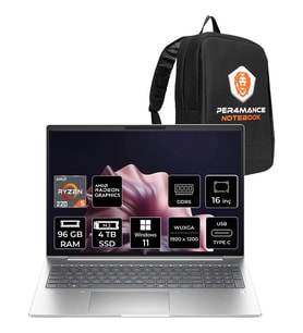 HP Probook 4 G1AH Ryzen 5 220 96GB RAM 4TB SSD 16" FHD+ Win11 Pro CV0E7ATPN445 Notebook + Per4 Çanta