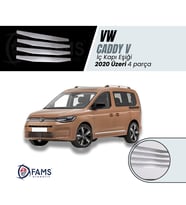 VW CADDY V 2020 Üzeri Krom İç Kapı Eşiği 4 kapı Paslanmaz Çelik