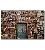 Cakapuzzle Eski Kitaplarla Örülü Ev  Puzzle Yapboz MDF (Ahşap) (120 Parça)