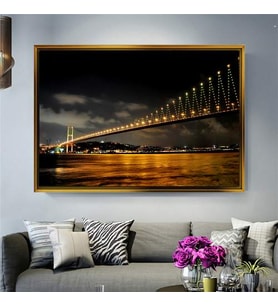 Altın Çerçeveli dekoratif tablo l1876 (Gold)
