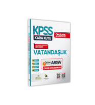 KPSS Önlisans-Ortaöğretim Vatandaşlık Kara Kutu Çıkmış Soru Bankası Konu Özetli Dijital Çözümlü