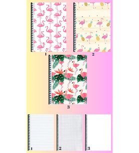 FlamingoA4 defter 3 adet çizgili + kareli + çizgisiz büyük boy 21*29 cm süper set
