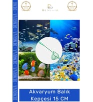 #BalıkKepçesi Kaliteli Dayanıklı İnce Gözenekli Fileli Sağlam Gövdeli Akvaryum Balık Kepçesi 15 CM