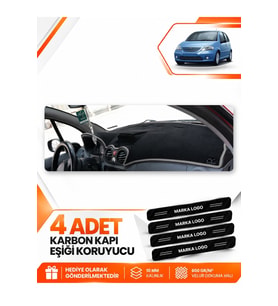 CITROEN C3 (2004-2009) Uyumlu Ön Torpido Koruma Kılıfı Halısı - Siyah Gri
