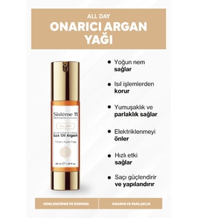 Sistéme 11 Argan Yağı Içeren Besleyici Saç Bakım Yağı 50 ml 8684091004219