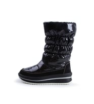 Buckhead 1103 Charm Shiny Waterproof Çocuk Kar Botu Siyah