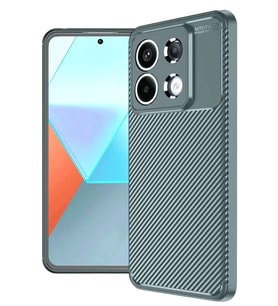 Redmi Note 13 Pro 4G Kılıf Auto Focus Karbon Kapak - Gri