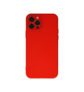 Apple İphone 12 Pro Kılıf Lansman Glass Kapak - Kırmızı
