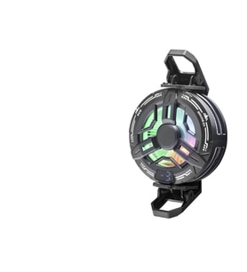 Manyetik Klipsli Telefon Soğutucu Fan Rgb Isı Göstergeli Siyah S38