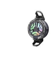 Manyetik Klipsli Telefon Soğutucu Fan Rgb Isı Göstergeli Siyah S38