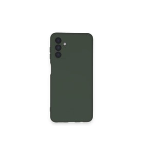 Samsung Galaxy A14 4g Kılıf Nano İçi Kadife Silikon - Koyu Yeşil
