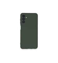 Samsung Galaxy A14 4g Kılıf Nano İçi Kadife Silikon - Koyu Yeşil