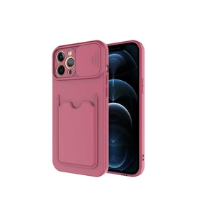 Apple iPhone 12 Pro Max Uyumlu Kılıf Zore Kartix Kapak (Koyu Mor)