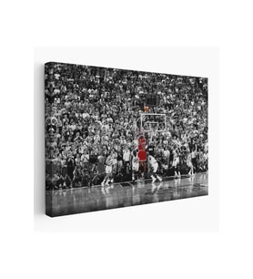 Michael Jordan Üçlük Şutu Kanvas Tablo-5139