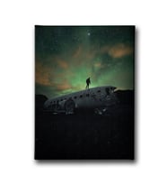 Gece Uçak Canvas Tablo ATD101