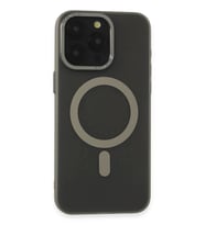 Newface Apple iPhone 15 Pro Max Kılıf Lodos Magneticsafe Mat Kapak - Titan Gri
