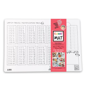 Funny Mat Çarpım Tablosu &amp; Çalışma Masam 25X35Cm 2'Li Paket Beyaz Seri
