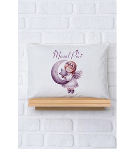 Pia Baby Premium %100 Pamuk İsme Özel Kız Bebek Yastık Kılıfı 35*45 cm 5081-12