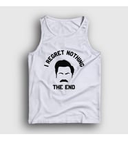 Presmono Unisex Beyaz Regret Ron Swanson Parks And Recreation Atlet 492809tt (Beyaz)