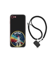 Apple Iphone 7 Iphone 8 Kılıf Desenli Silikon Boyun Askılı Nasa 1326