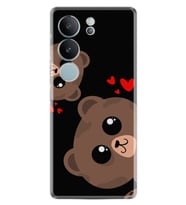 Vivo V29 Kılıf Silikon Desen Özel Seri Love Animals 1780